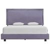 vidaXL Estructura de cama sin colchón de tela gris claro 135x190 cm