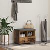 vidaXL Banco de entrada con coj&iacute;n Madera vieja 60 x 38 x 46 cm