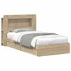 vidaXL Estructura de cama con almacenamiento Roble Sonoma 100 x 200 cm