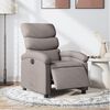 vidaXL Sillón reclinable eléctrico tela gris taupé