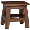 vidaXL Taburete Natural 26 x 26 x 26 cm Madera de Caoba