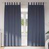 vidaXL Cortinas Opacas con Anillas 2 pcs Antracita 245 x 140 cm