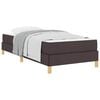 vidaXL Cama tipo Box Spring Marr&oacute;n Oscuro 100 x 200 cm tela