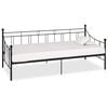 vidaXL Estructura de cama sin colch&oacute;n metal negro 90x200 cm