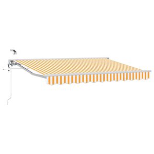 vidaXL Toldo Retr&aacute;ctil El&eacute;ctrico Amarillo y 3 x 2 m