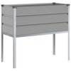 vidaXL Jardinera Gris Claro 100 x 45 x 90 cm Acero Galvanizado