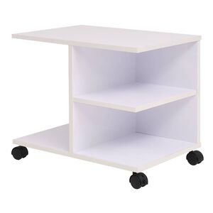 vidaXL Estanter&iacute;a con ruedas blanca 50x35x42 cm