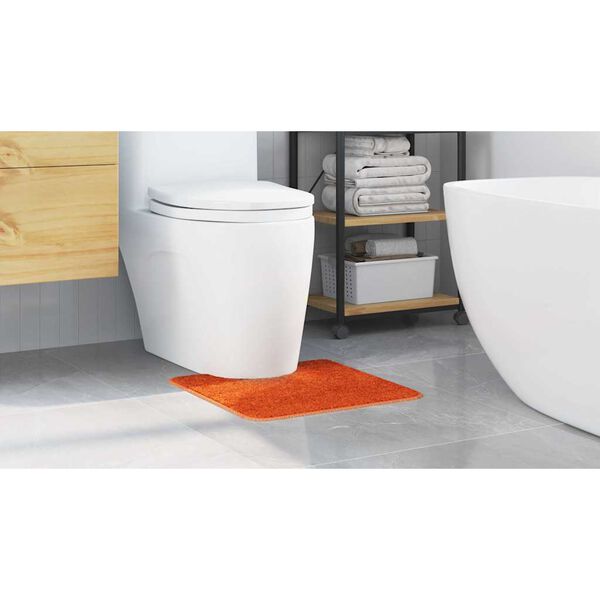 vidaXL Alfombra antideslizante para ba&ntilde;o con corte para inodoro
