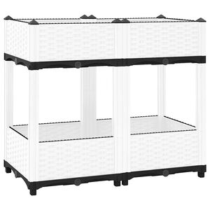 vidaXL Arriate polipropileno 80x40x71 cm