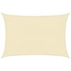 vidaXL Toldo de vela crema HDPE 160 g/m&sup2; 2x2,5 m