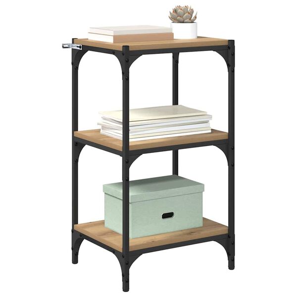 vidaXL Estanter&iacute;a para libros Roble artisan 40 x 33 x 70,5 cm