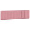 vidaXL Cabecero de cama acolchado Hanko terciopelo rosa 180 cm