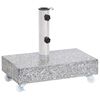 vidaXL Base de sombrilla granito gris claro 45x25x8,3 cm