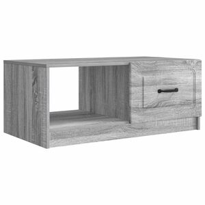 vidaXL Mesa de Caf&eacute; Gris Sonoma 90 x 50 x 37 cm Madera de Ingenier&iacute;a