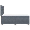 vidaXL Cama box spring con colch&oacute;n terciopelo gris oscuro 80x200 cm