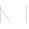 vidaXL Poste de Valla Plateado 100 x 1,4 m (malla de 50 mm) Acero