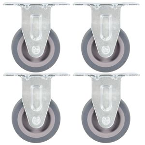 vidaXL Ruedas fijas 4 unidades 50 mm