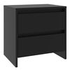 vidaXL Mesita de noche madera de ingenier&iacute;a negro 45x34,5x44,5 cm