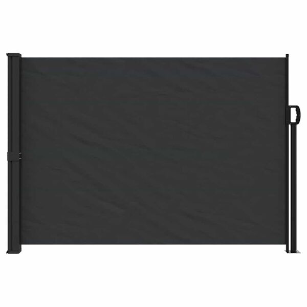 vidaXL Toldo lateral retr&aacute;ctil negro 140x500 cm