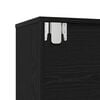 vidaXL Estante de libros 3 pcs Roble Negro 36 x 30 x 143 cm