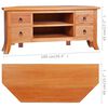 vidaXL Mueble para TV de madera maciza de caoba 100x40x45 cm