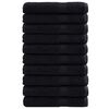 vidaXL Toalla de Invitado SOLUND 25 uds. Negro 80 x 200 cm 550 gsm