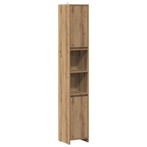vidaXL Armario de ba&ntilde;o madera ingenier&iacute;a roble artisan 30x30x183,5 cm