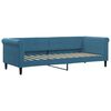 vidaXL Sofá cama con colchón terciopelo azul 80x200 cm