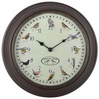 Esschert Design Reloj con sonidos de pájaros