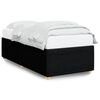 vidaXL Estructura de cama sin colch&oacute;n tela negro 90x190 cm