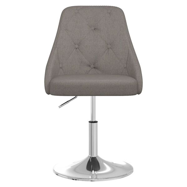 vidaXL Taburete de cocina tela gris oscuro