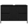 vidaXL Mueble de lavabo con cajones roble negro 90x34,5x60 cm