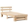 vidaXL Estructura de cama Marr&oacute;n 90 x 190 cm Madera de pino macizo