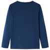 Camiseta infantil de manga larga azul marino 92