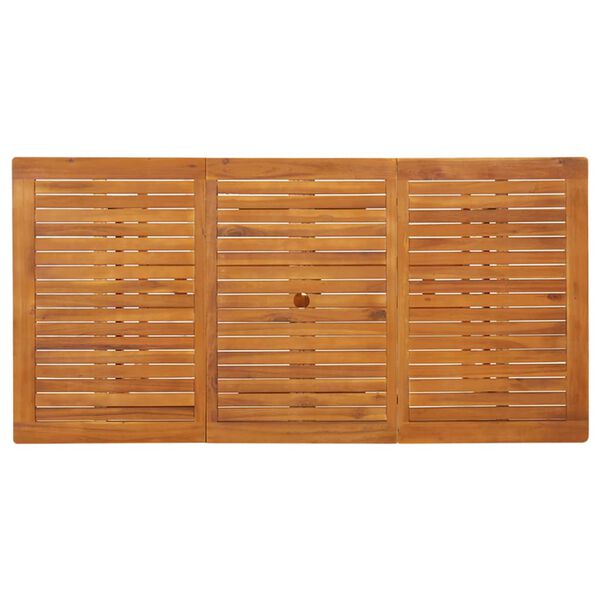 vidaXL Mesa de comedor jard&iacute;n 180x90x75 cm madera maciza de acacia