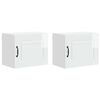 vidaXL Mueble de Cocina Kalmar 2 pcs brillante 50 x 31 x 40 cm