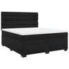 vidaXL Cama box spring con colch&oacute;n terciopelo negro 180x200 cm