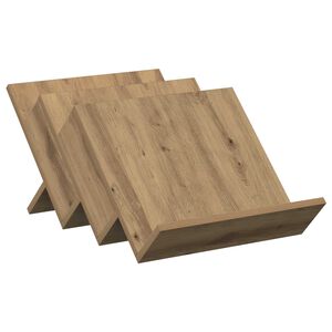 vidaXL Estante de revistas con estante Roble artisan 53 x 40 x 28,5 cm