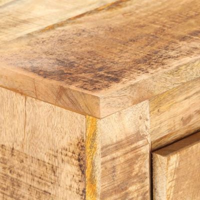 vidaXL Cajonera de madera maciza de mango 118x33x75 cm