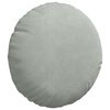 vidaXL Cojines para asiento 2 pcs Gris Claro Ø 40 x 13 cm Terciopelo