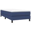 vidaXL Cama box spring con colchón tela azul 80x200 cm