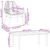 vidaXL Juego comedor jard&iacute;n 9 pzas cojines rat&aacute;n sint&eacute;tico marr&oacute;n