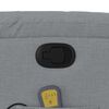 vidaXL Sill&oacute;n de masaje reclinable de pie de tela gris claro