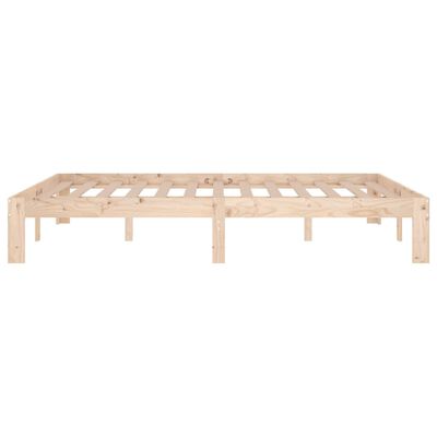 Estructura de cama matrimonio vidaXL madera maciza blanca 135x190cm, Camas  plegables, Los mejores precios