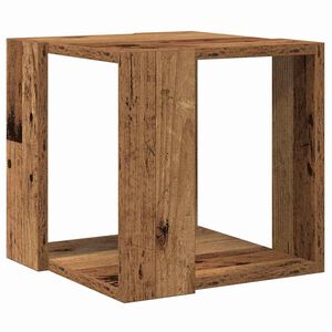 vidaXL Mesa de Caf&eacute; Madera envejecida 32 x 32 x 30 cm