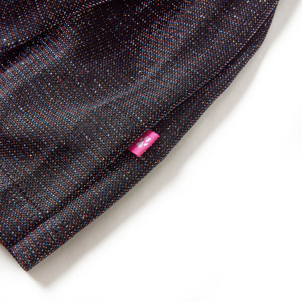 Falda plisada infantil con purpurina azul marino 116