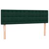 vidaXL Cama box spring con colch&oacute;n terciopelo verde oscuro 160x220 cm