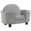 vidaXL Cama para perros de terciopelo gris claro 66x40x45 cm