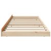 vidaXL Estructura de cama Marr&oacute;n 90 x 190 cm Madera maciza de Pino
