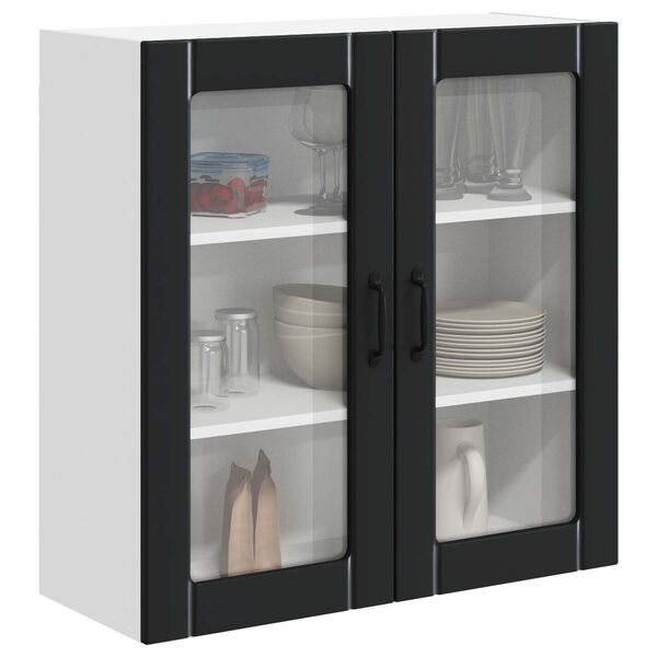 vidaXL Mueble de Cocina Negro 80 x 31 x 80 cm Madera de ingenier&iacute;a